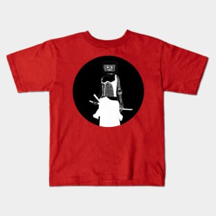 Cyber samurai BW II Kids T-Shirt